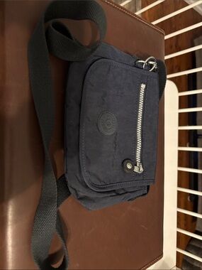 Kipling Navy Blue Compact Crossbody Messenger Bag
